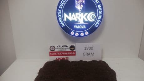 Yalova'da 1 kilo 800 gram sentetik uyuşturucu ele geçirildi