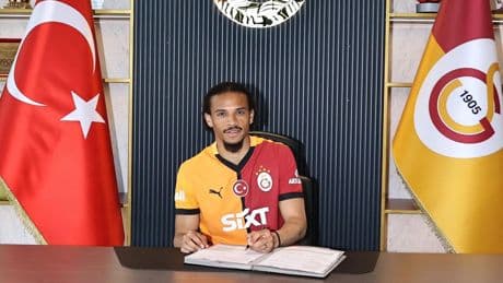 Leroy Sane resmen Galatasaray'da: Alman yıldız resmen imzayı attı