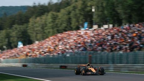 Norris amenaza a Piastri con otra pole en Spa