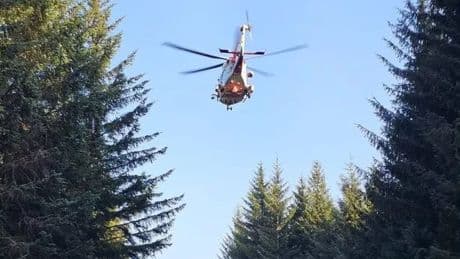 Mountain biker airlifted to hospital with serious injuries after fall on Scots range