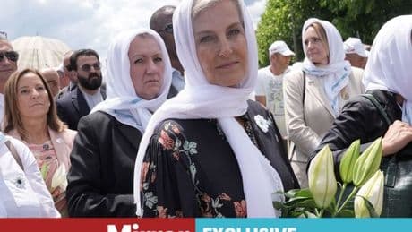 Duchess Sophie praises 'clear message' of mums who lost sons in Srebrenica massacre