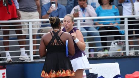Verhitte woordenwisseling Taylor Townsend en Jelena Ostapenko op US Open: ’Als ik respect voor jou toon, verwacht ik ook respect terug’
