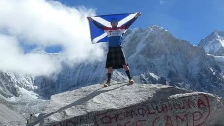 Scots man completes world's highest marathon which ends at Everest base camp