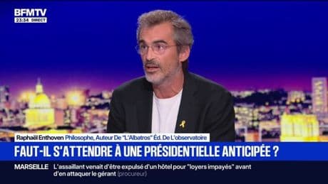 Crise politique: "LFI, c'est un système de pensée pour adolescent", fustige le philosophe Raphaël Enthoven
