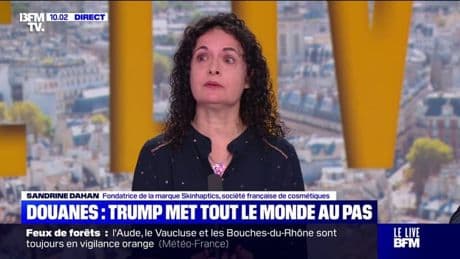 Droits de douane américains: "On attend que le gouvernement puisse renégocier à la baisse ces taxes", explique Sandrine Dahan (société française de cosmétiques)