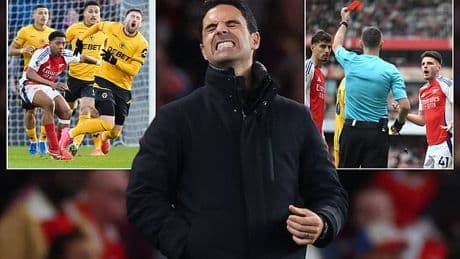 Mikel Arteta aims a dig at Premier League as Arsenal boss claims the rules are now 'very different' after the first 15 games where his team were 'punished'