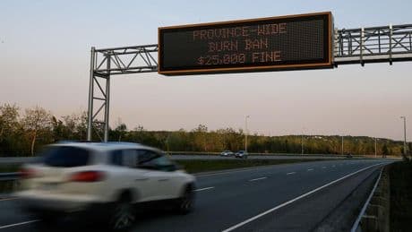 Hot, dry weather in Atlantic Canada prompts fire bans and increased penalties for violators