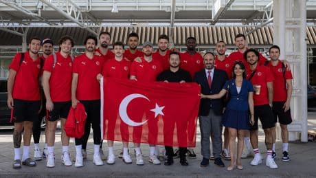 A Milli Erkek Basketbol Takımı, hazırlık turnuvası için Almanya'ya gitti