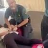 Dozens of Jewish children are removed from flight for being 'unruly' with summer camp teacher arrested - as airline denies anti-semitism claims
