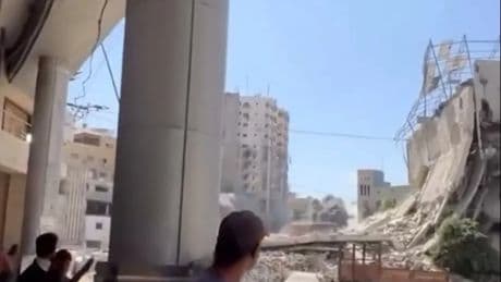 İsrail'in Gazze katliamı sürüyor: 15 katlı binayı bombaladılar