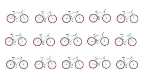 Suchbild: Augentest: Können Sie das kaputte Fahrrad finden – in nur 15 Sekunden?