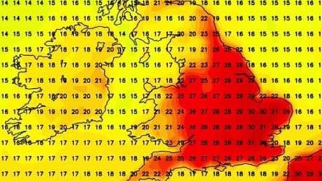 Britain forecast roasting 30C weekend mapped with 120 areas prepped for red hot heatwave