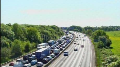Major M62 traffic delays after multi-vehicle crash before bank holiday rush hour