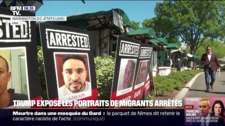 La Maison Blanche expose les portraits de personnes présentées comme des immigrés en situation irrégulière