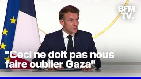 Frappes israéliennes en Iran: la conférence de presse d'Emmanuel Macron en intégralité