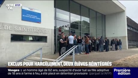 "Je trouve ça inadmissible": exclus pour harcèlement, deux élèves réintégrés dans leur lycée du Var