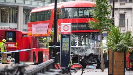 London bus crash latest: Several injured after bus crashes into pedestrians outside Victoria station