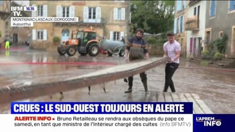 Crues: malgré une décrue qui s'amorce, le Sud-Ouest reste toujours en alerte ce mardi