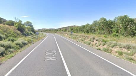 Muere un conductor en un accidente de tráfico entre un coche y una moto, en la N-230 (Huesca)