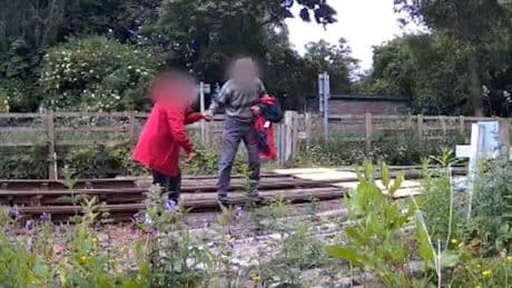 'Dangerous' trespassers caught on CCTV using Scots railway line as shortcut