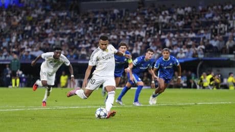Champions League: el Real Madrid remonta al Marsella con dos goles de Mbappé de penalti