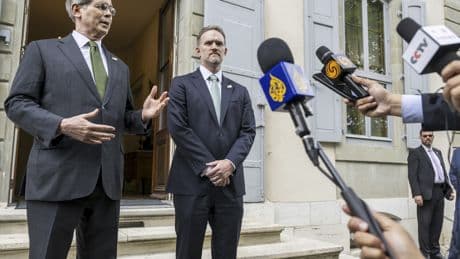 U.S. and China cite progress in trade talks but release few details