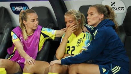 Sweden coach slammed after England defeat at Euro 2025 over ‘unfair’ penalty taker choice