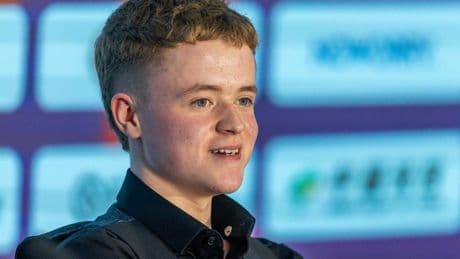 Britain’s great young snooker hope Stan Moody reacts to biggest win of career