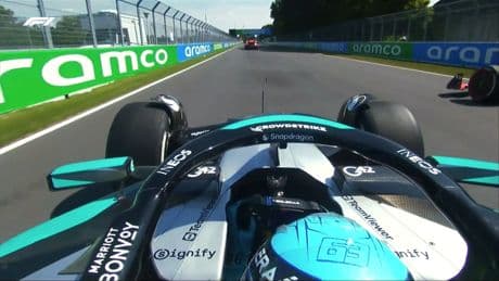 Russell sujeta a Verstappen, Norris se inmola; Alonso y Sainz muy buenos puntos