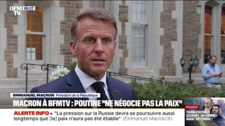 Emmanuel Macron: "La Russie continue la guerre (...) et ne donne aucun signal de vouloir sincèrement la paix"