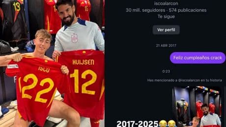 Yeni Real Madrid'li Huijsen, çocukluğunun idolü eski Real Madrid'liyle tanıştı!