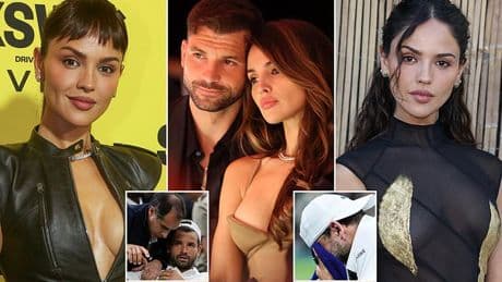 Stunning actress girlfriend of Wimbledon's unluckiest loser sends touching message after his injury nightmare left him in tears and ruined huge upset against Jannik Sinner