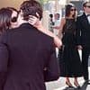 Braless Kaia Gerber, 23, packs on the PDA with her boyfriend Lewis Pullman, 32, as she slips into a sheer black lace dress for loved-up appearance at the Venice Film Festival