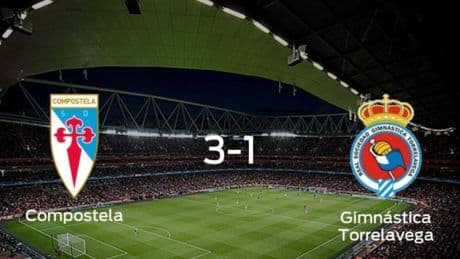 El Compostela consigue los tres puntos frente a la Gimnástica Torrelavega (3-1)