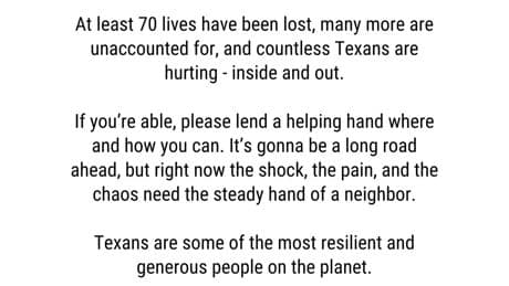 Matthew McConaughey speaks out about the devastating floods that ravaged his home state of Texas: ‘A long road ahead’