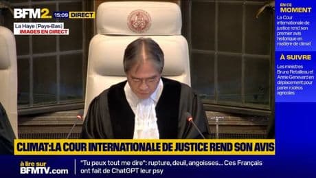 Climat: le changement climatique est "une menace urgente et existentielle" déclare la Cour internationale de justice #BFM2