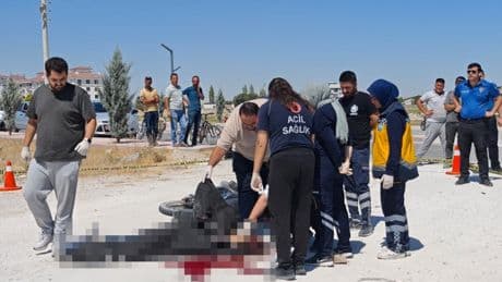 Aksaray'da TIR ile motosiklet çarpıştı: 1 ölü