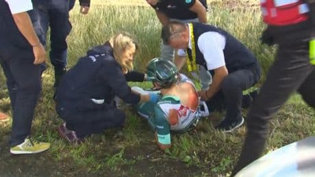 Tour de France : terrible chute et abandon du maillot vert Jasper Philipsen