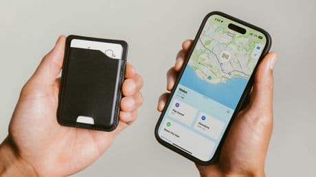 Nomad’s minimalist MagSafe wallet has a tracking card built in