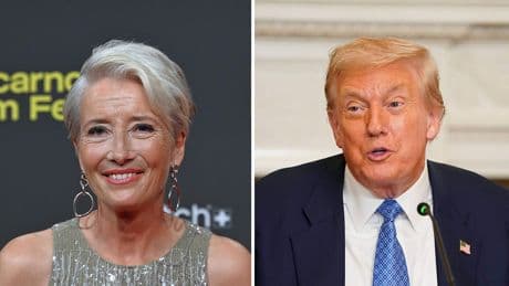 Love actually-actrice Emma Thompson wees date met Donald Trump af: ’Ik dacht dat het een grap was’