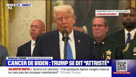 Cancer de Joe Biden: "C'est un diagnostic très triste", indique Donald Trump