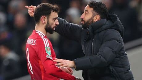 Man Utd boss Ruben Amorim gives response to question on Bruno Fernandes transfer