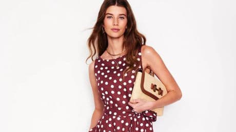 Linen dresses are trending and we've found one that 'skims mum tum' and is 15% off