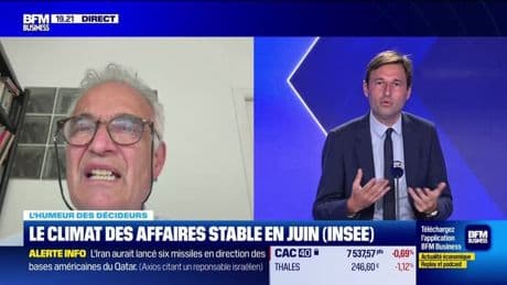 Le climat des affaires stable en juin (Insee) - 23/06