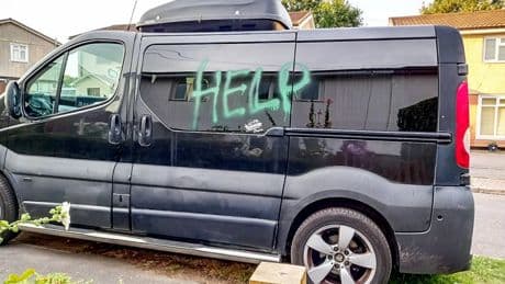 Urgent hunt for yobs who destroyed FORTY ONE cars in ‘sleepy and peaceful’ UK town – as cops probe bizarre messages