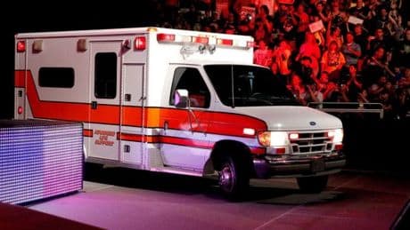 Major WWE star stretchered out less than an hour into Clash In Paris