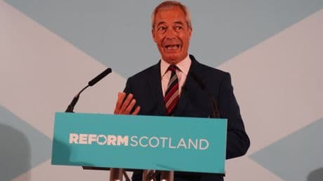 Nigel Farage unveils first MSP as Tory defects to Reform UK