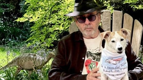 Tim Burton And His Dog Team With PETA To Create Pet Adoption Merchandise