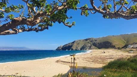 The authentic Greek island with local prices, quiet coves and thermal springs