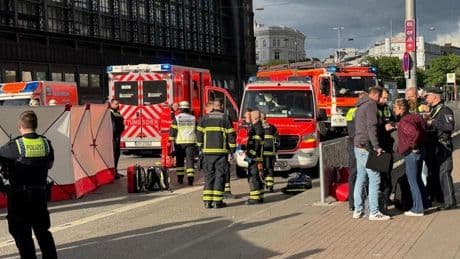 Doce heridos tras ser atacados por una mujer con un cuchillo en Hamburgo